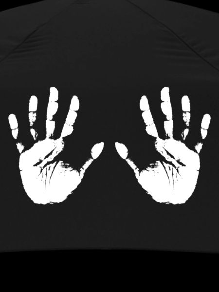 Geteilte Hände Silhouette