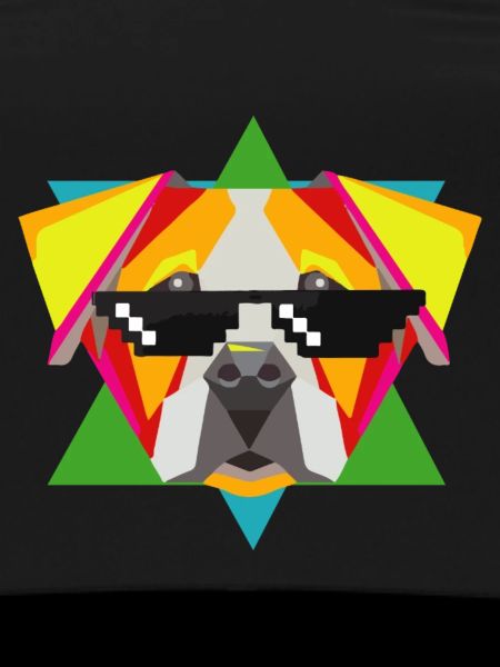 Selbstbewusste Bulldogge Sonnenbrille
