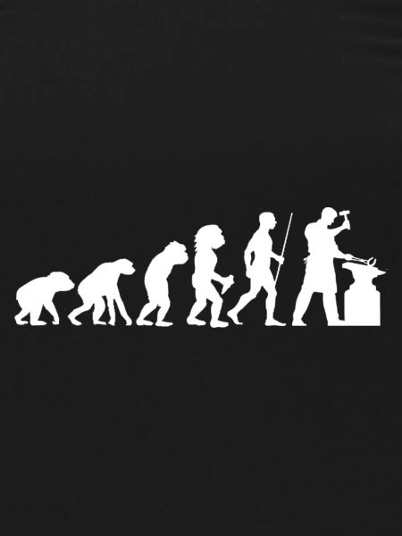 Evolution Schmied Mittelalter Amboss