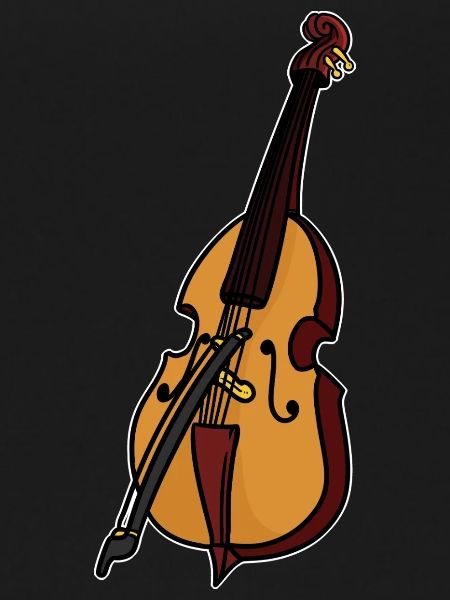 Brummender Kontrabass Jazzband