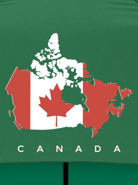 Silhouette du Canada avec feuille d’érable
