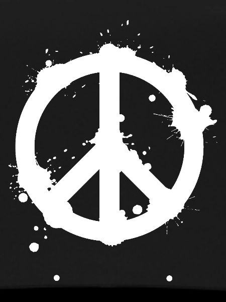 Peace Splash Guerrilla Print Style