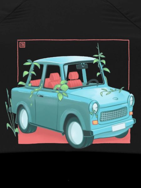 Trabi with plants