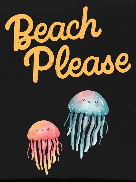 beach please jellyfish