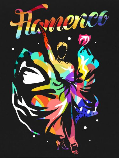 Leidenschaftlicher Flamenco Tänzer