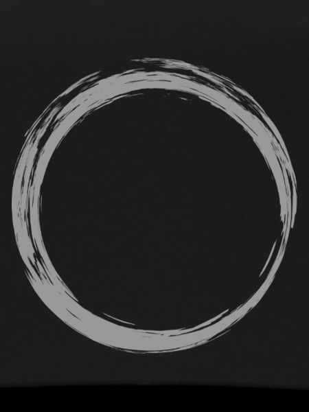 Kreis Symbol Design Grau