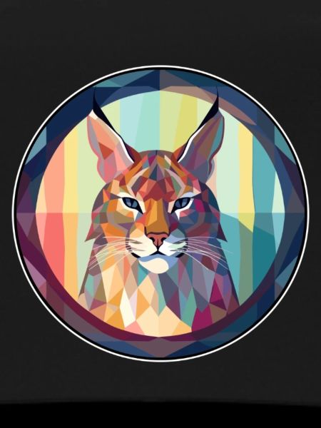 Luchs Buntes Cartoon-Kawaii-Tier