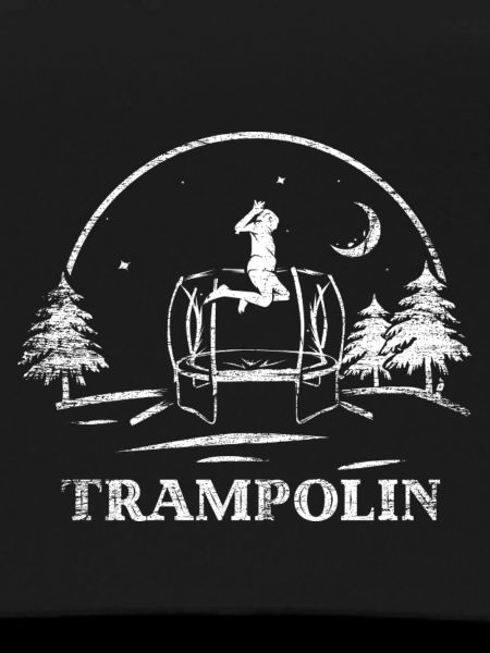 Federleichte Trampolin Akrobatin