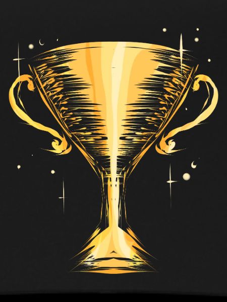 Goldener Siegerpokal Trophäe Gewinner