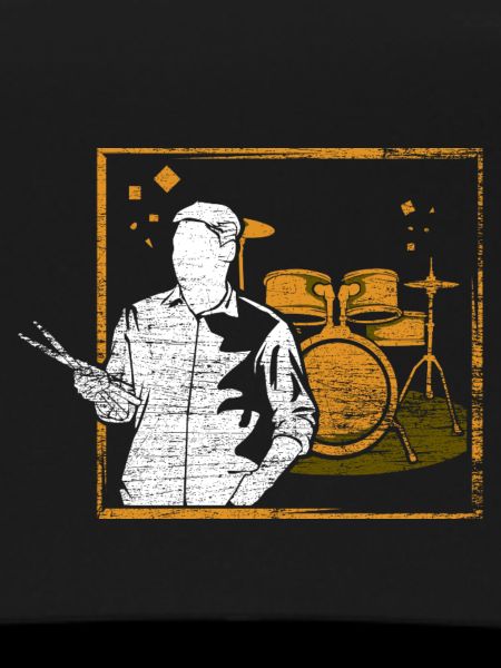 Rhythmischer Schlagzeuger Bandauftritt