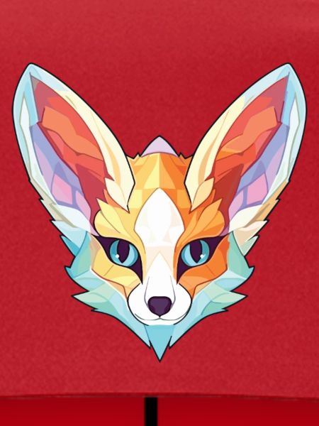 Fennec Fuchs Bunte Aquarell-Tierillustration