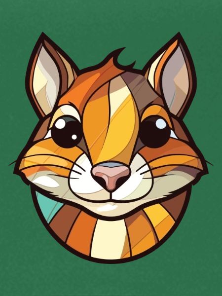Chipmunk bunte Aquarell-Tierillustration