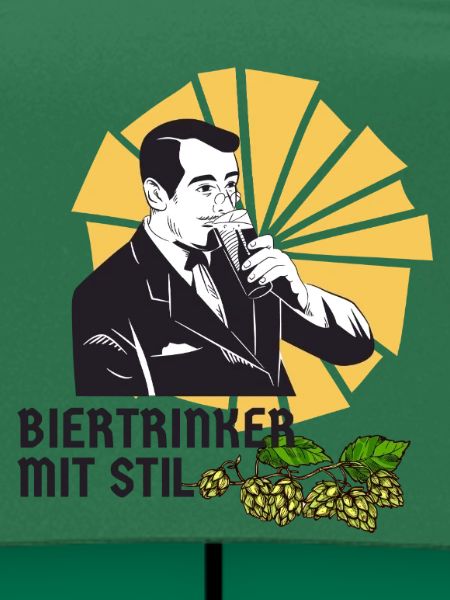 Biertrinker mit Stil