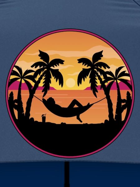 Palm Trees Hammock Sunset