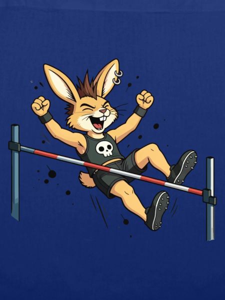 Bunny Punk Hochsprung-Athlet