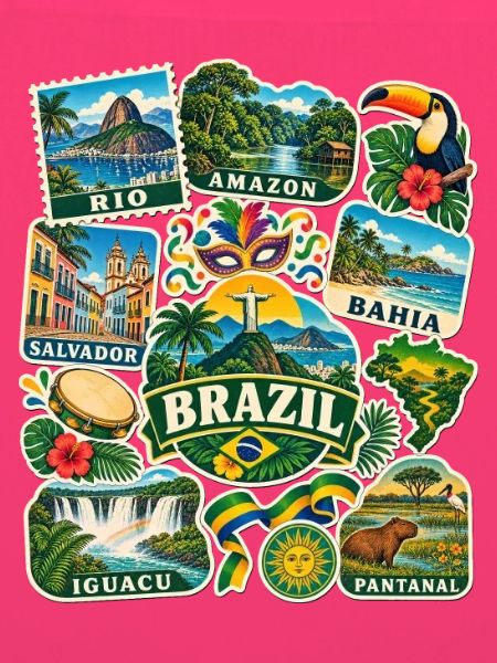Brasilien Reisesticker