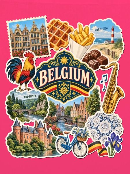 Belgien Reisesticker