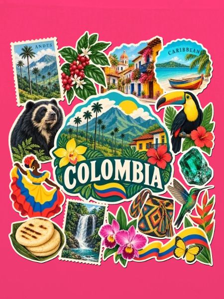 Kolumbien Reisesticker