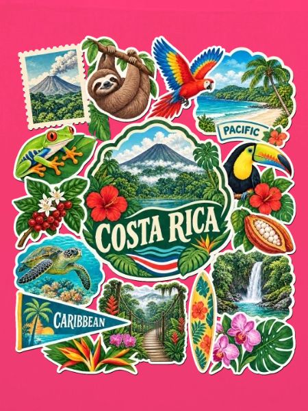 Costa Rica Reisesticker