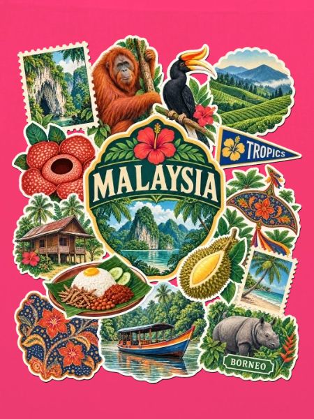 Malaysia Reisesticker