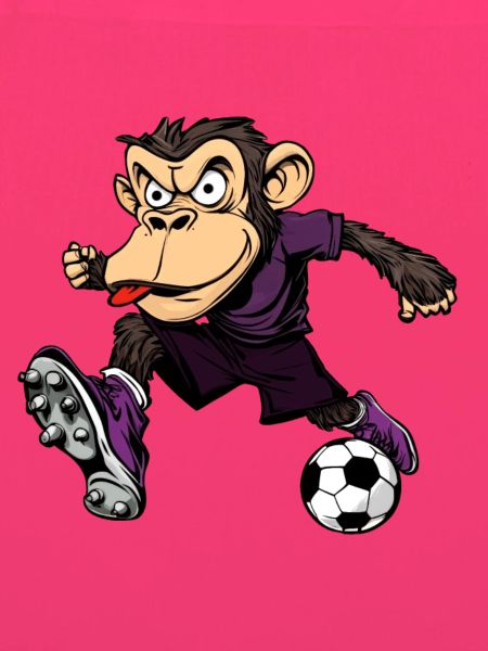 Affen Fussball / Fussballer Affe
