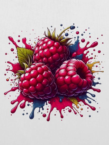 Himbeeren-Farbexplosion