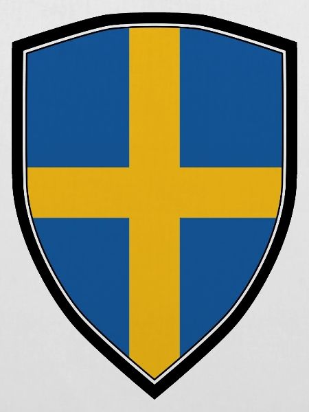 SWEDEN FLAG SHIELD