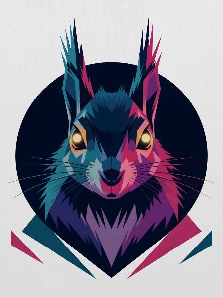 Écureuil low-poly
