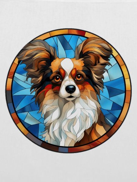 Papillon Hunderasse Aquarellglas
