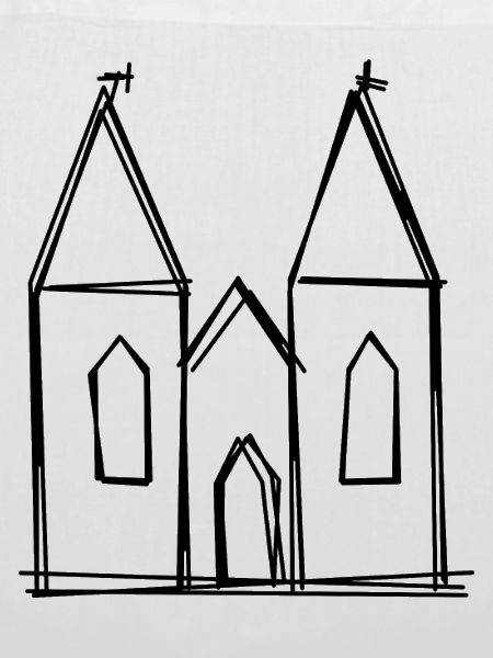 Kölner Dom handgezeichnet