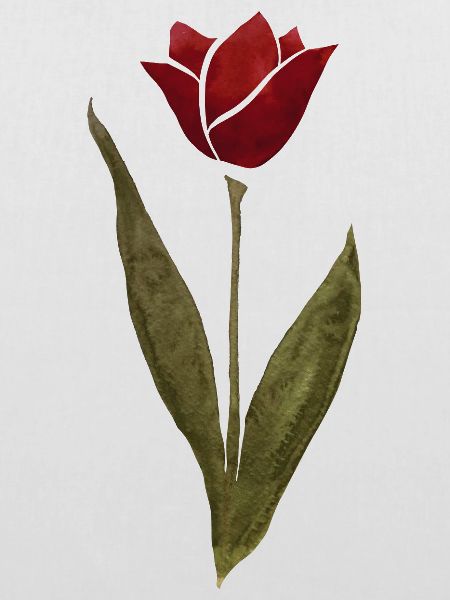 Karmesinrote Aquarellrose