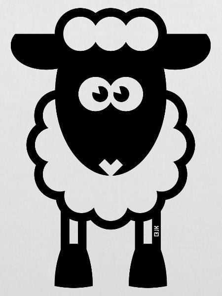 Schaf / Schäfchen / Lamm / Lämmchen / Black (POS)
