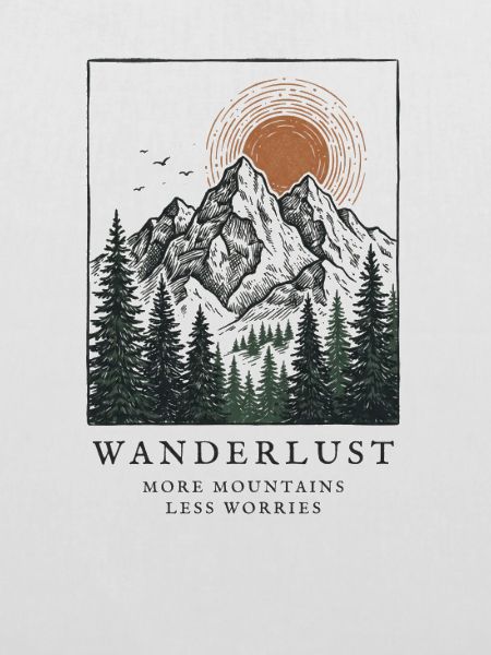 Wanderlust: Berge, Wald und Sonne