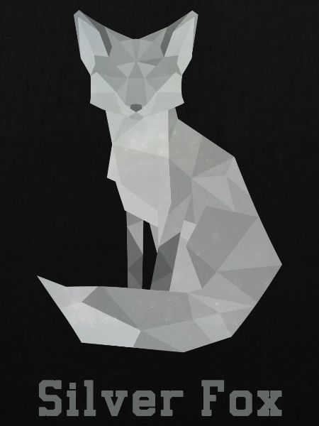 Silber Fuchs, abstakt