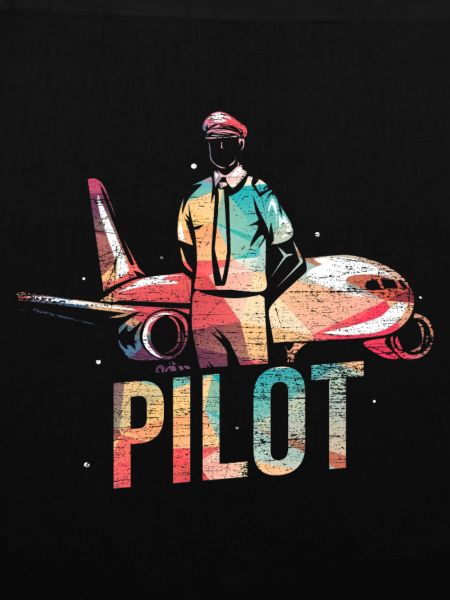 Kühner Flugzeugpilot Höhenflug