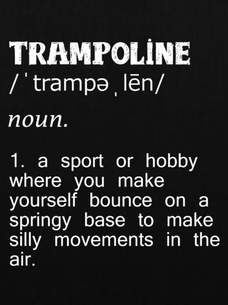 Federnde Trampolin Kunststücke
