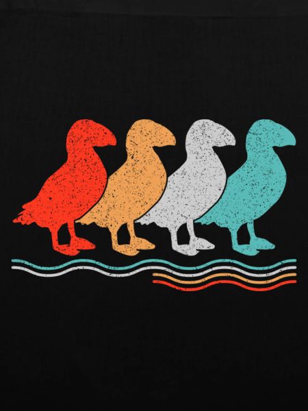 Puffin Papageitaucher Retro Papageientaucher Motiv