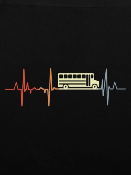 Retro Busfahrer Kardiogramm