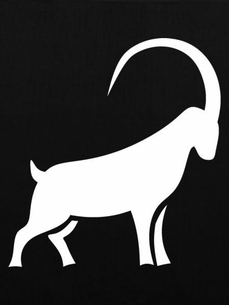 Ram Silhouette Geometrisches Muster