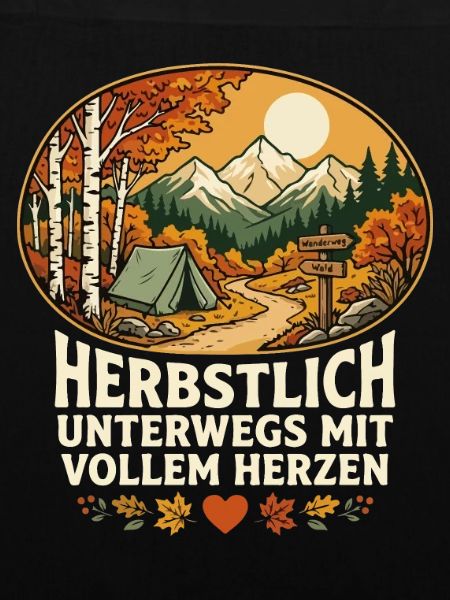 Herbstlich Unterwegs Mit Vollem Herzen
