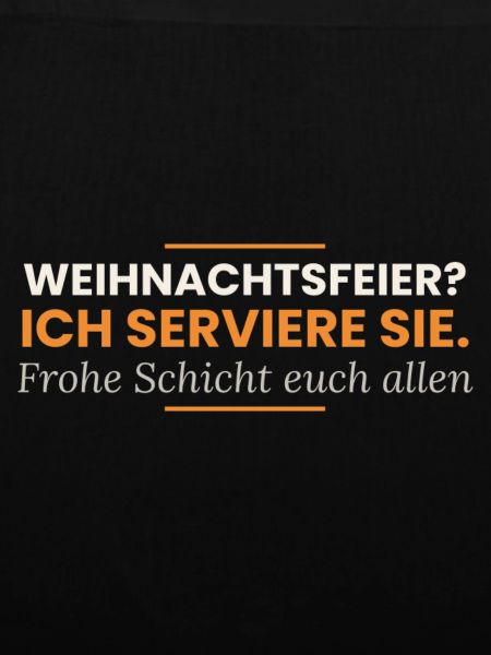 Weihnachtsfeier? Ich serviere sie – Kellner