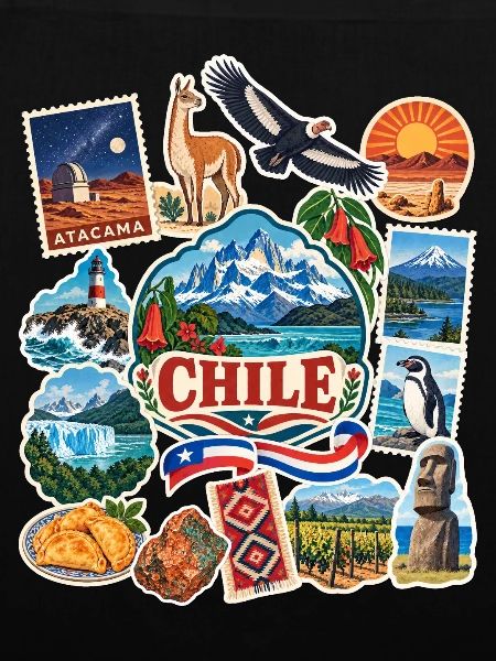Chile Reisesticker