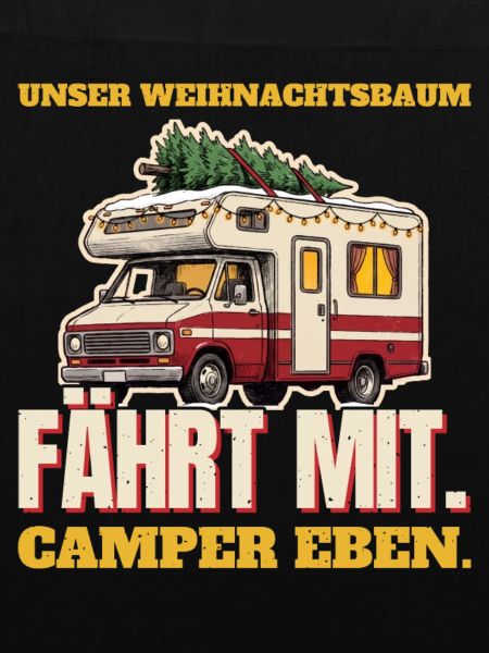 Unser Weihnachtsbaum fährt mit: Camper eben