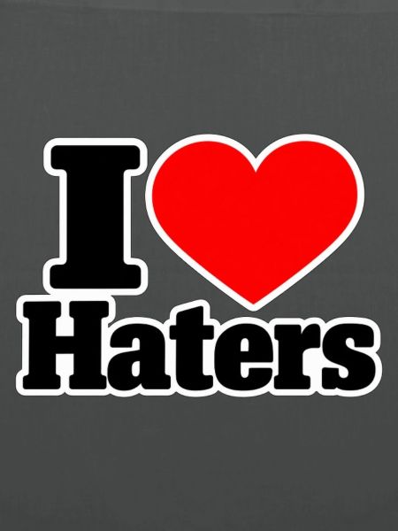 I Love Haters – Lustiger Statement Spruch