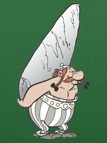 Asterix & Obelix - Obelix mit Stein