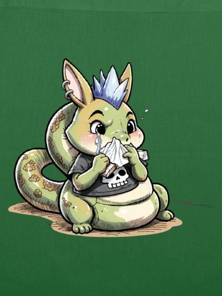 Bunny Punk Schlangen Mutant mit Schädelshirt