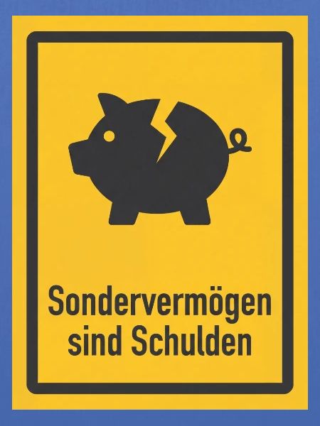 Sondervermögen sind Schulden Satire