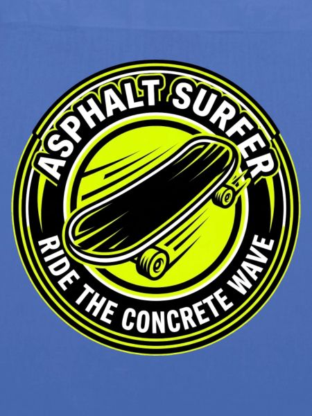 Asphalt Surfer – Longboard-Skater-Abzeichen