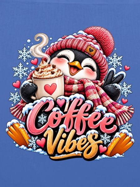 Kaffee Vibes Pinguin Winterdesign