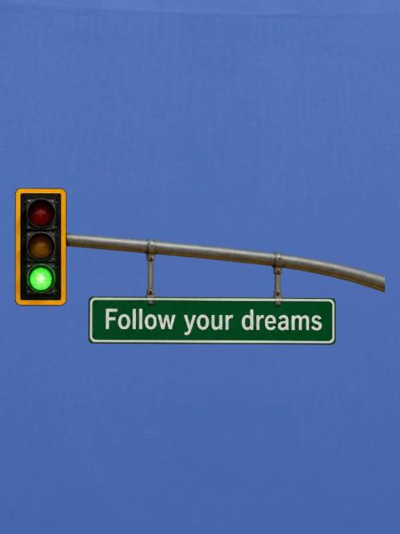Follow Your Dreams – Ampel Motivation Geschenk